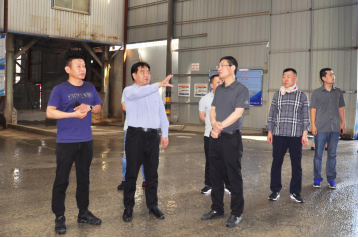 山東省生態(tài)環(huán)境廳政策法規(guī)處處長到總公司商混生產(chǎn)基地檢查指導工作